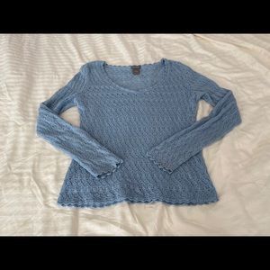 Ann Taylor Light Weight Blue Knit Top 💙